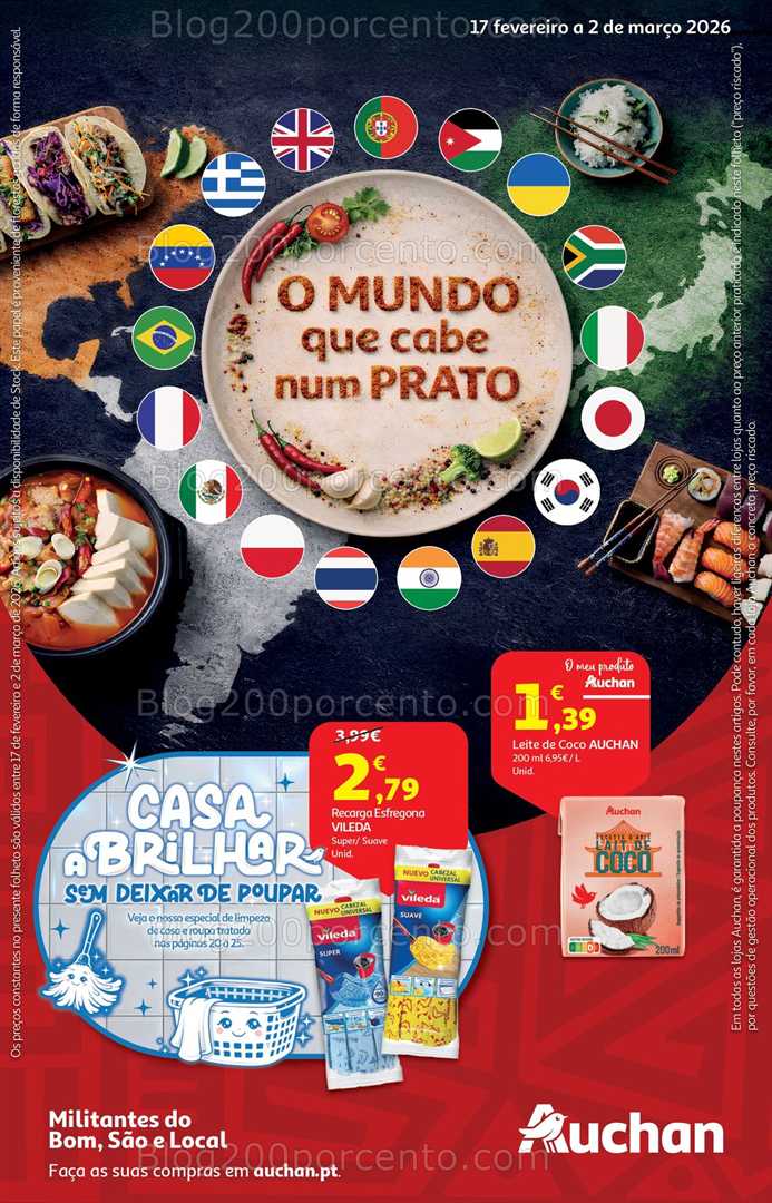Antevisão Folheto AUCHAN Promoções de 17 fevereiro a 2 março