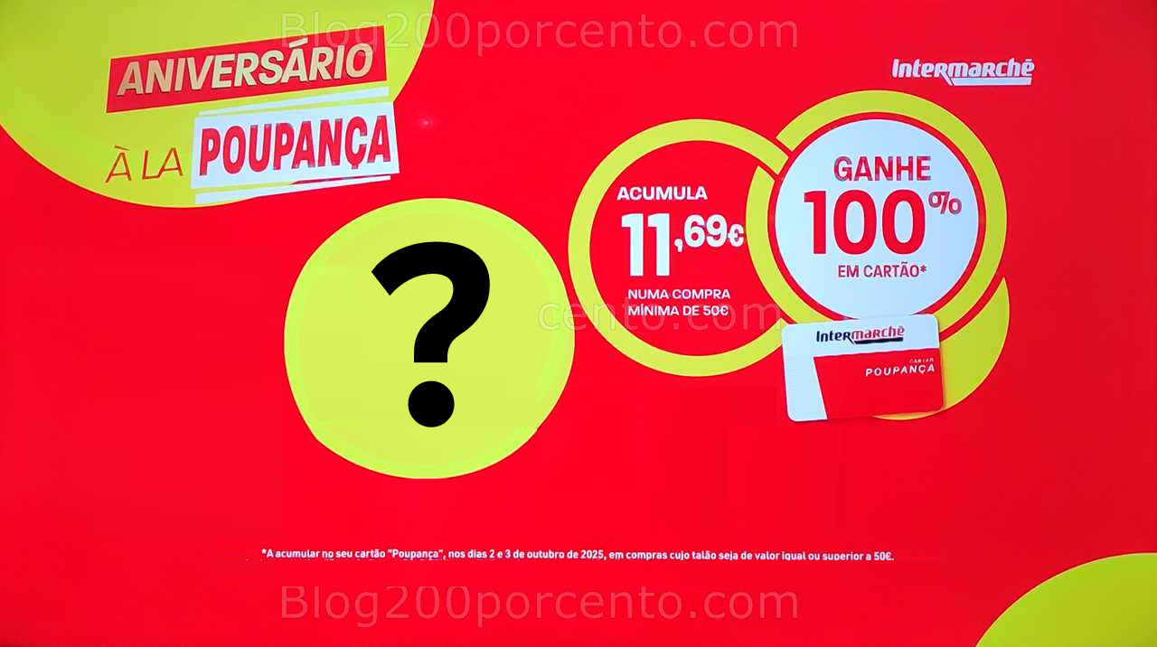 ALERTA - 100% de desconto INTERMARCHÉ só dias 2 e 3 outubro