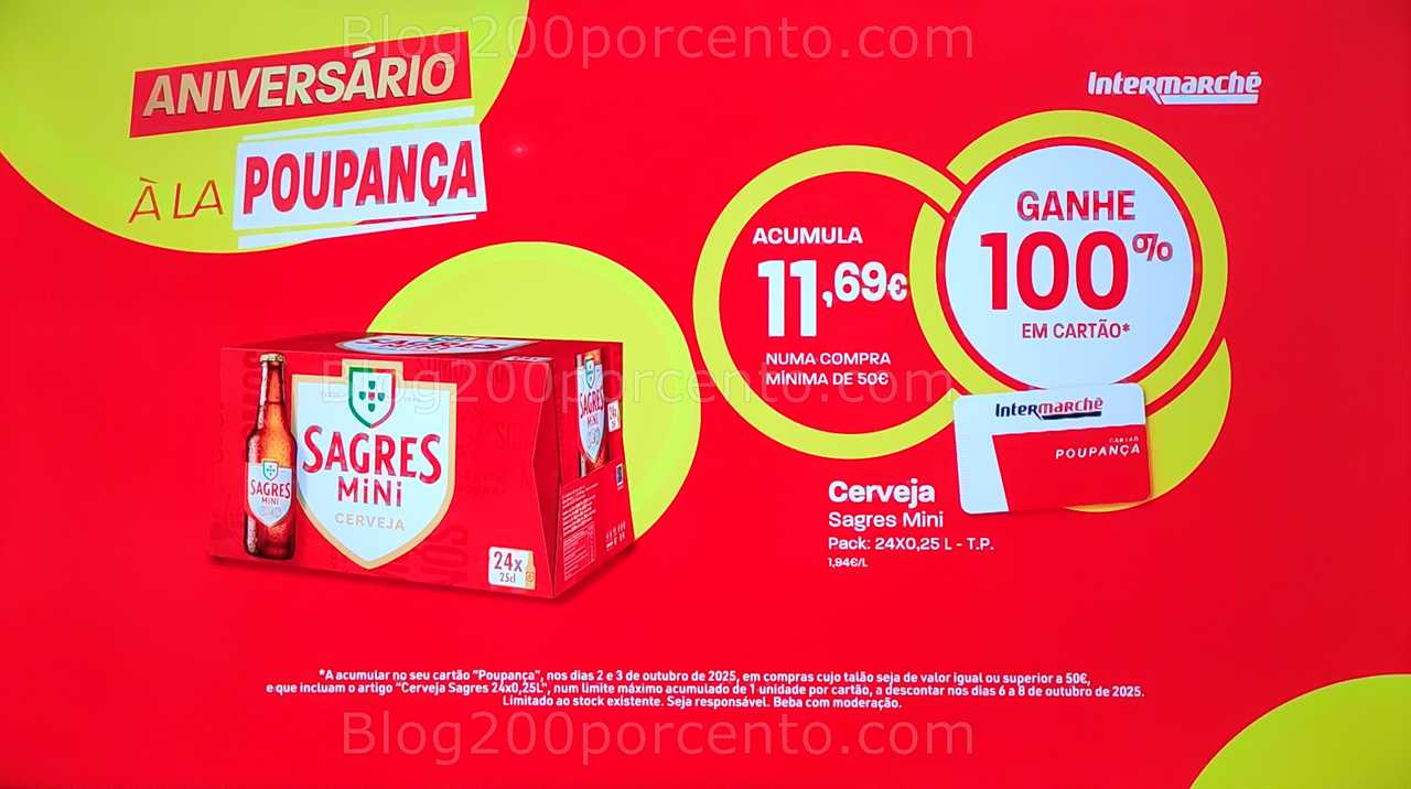 ALERTA - 100% de desconto INTERMARCHÉ só dias 2 e 3 outubro