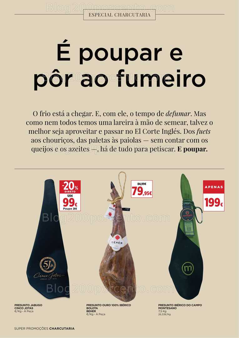 Antevisão Folheto EL CORTE INGLÉS Promoções de 17 a 30 Outubro