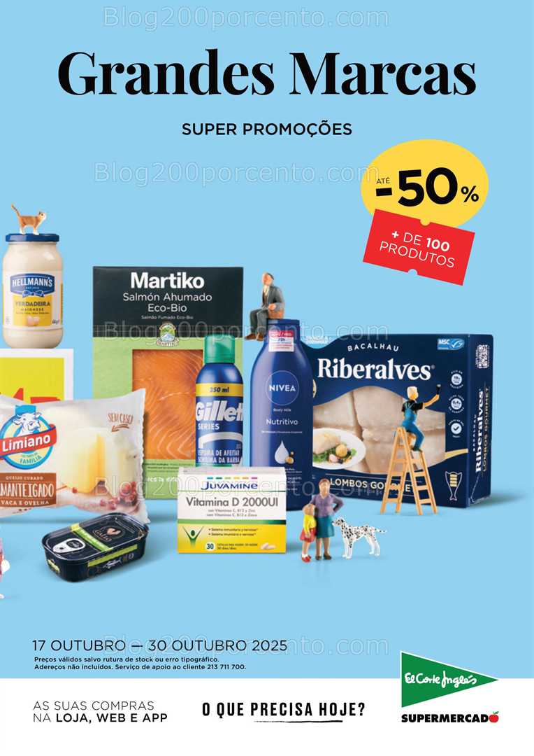 Antevisão Folheto EL CORTE INGLÉS Grandes Marcas Promoções de 17 a 30 outubro