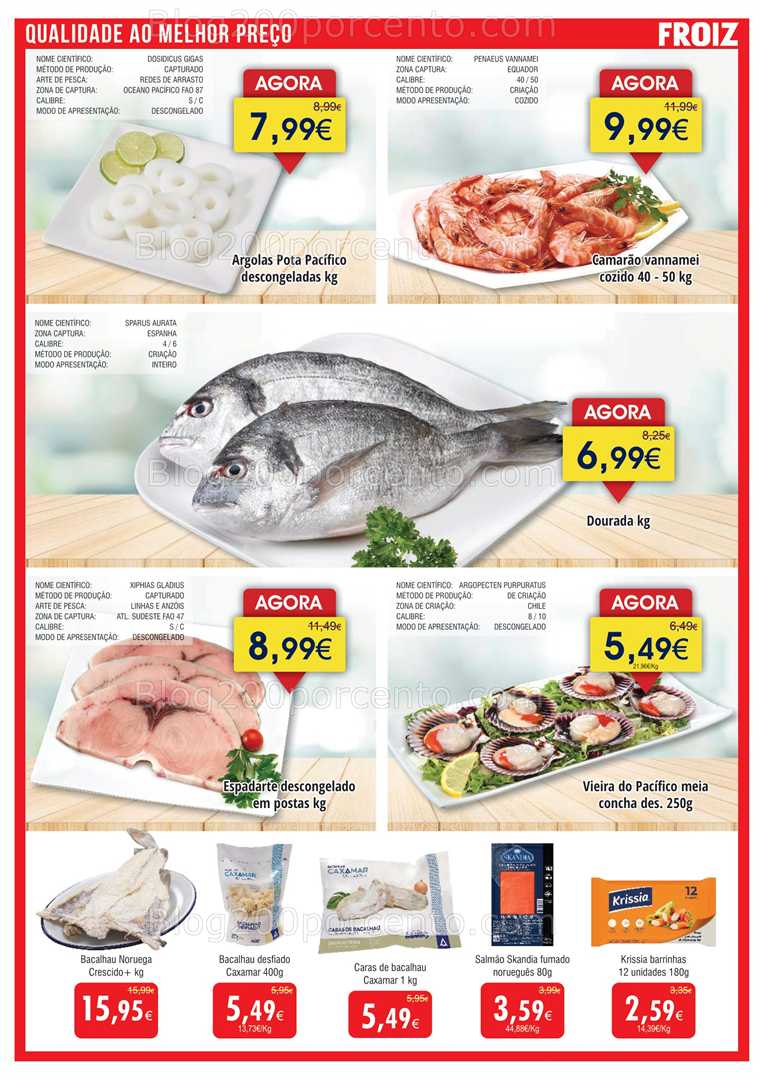 Antevisão Folheto FROIZ Promoções de 2 a 22 outubro