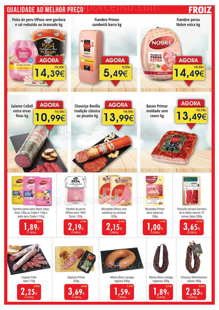 Antevisão Folheto FROIZ Promoções de 2 a 22 outubro