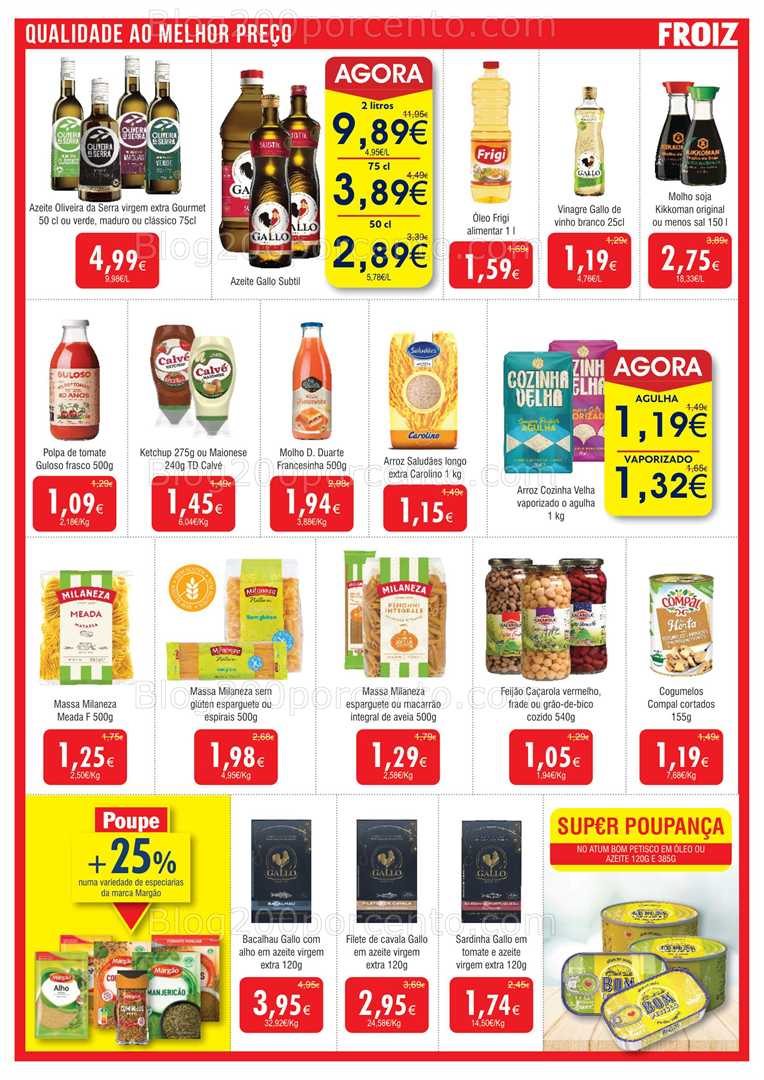 Antevisão Folheto FROIZ Promoções de 2 a 22 outubro