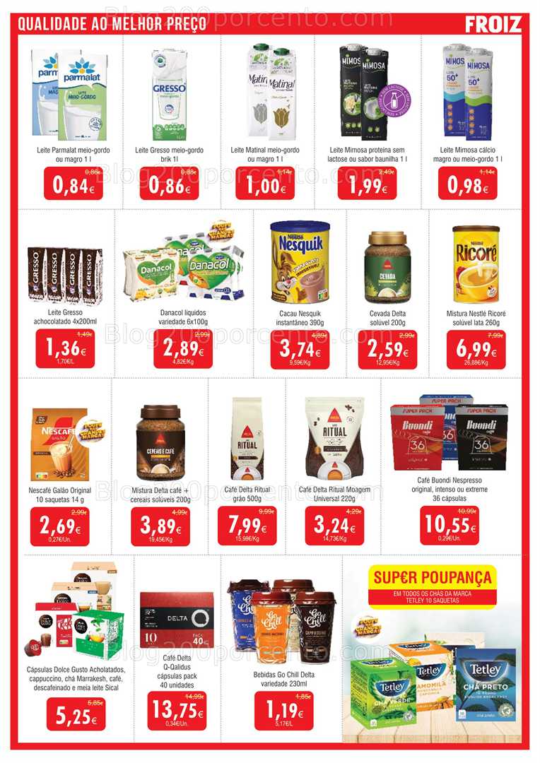 Antevisão Folheto FROIZ Promoções de 2 a 22 outubro