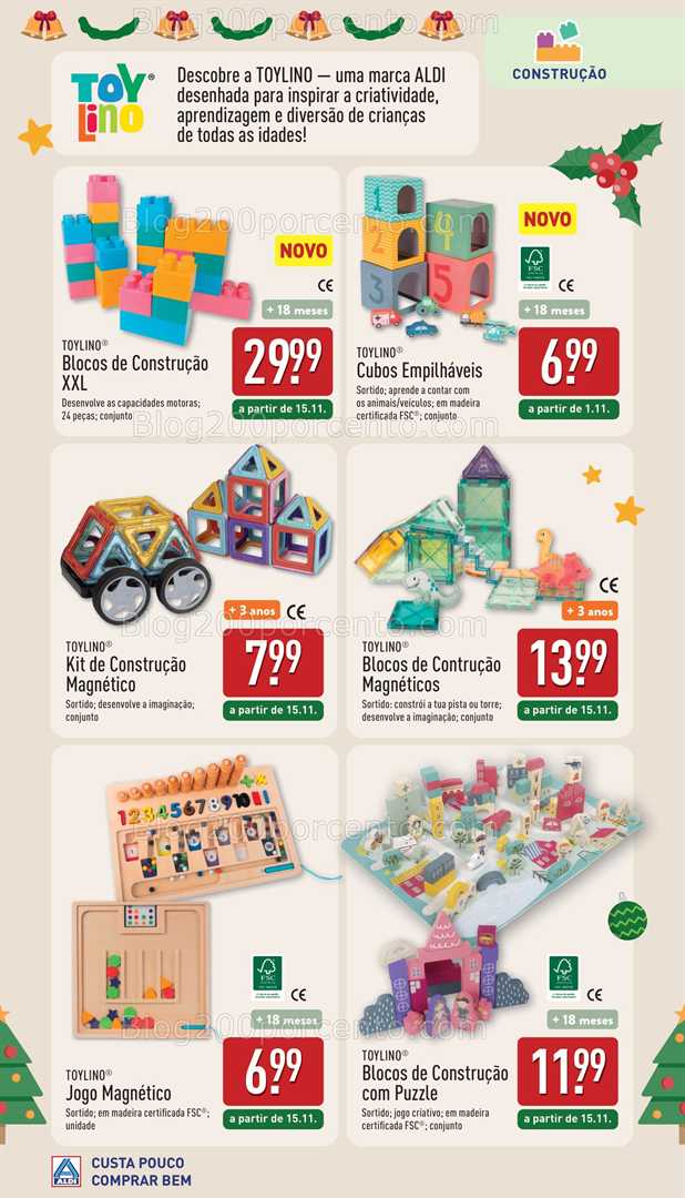 Antevisão Folheto ALDI Especial Brinquedos Promoções de 25 outubro a 6 dezembro