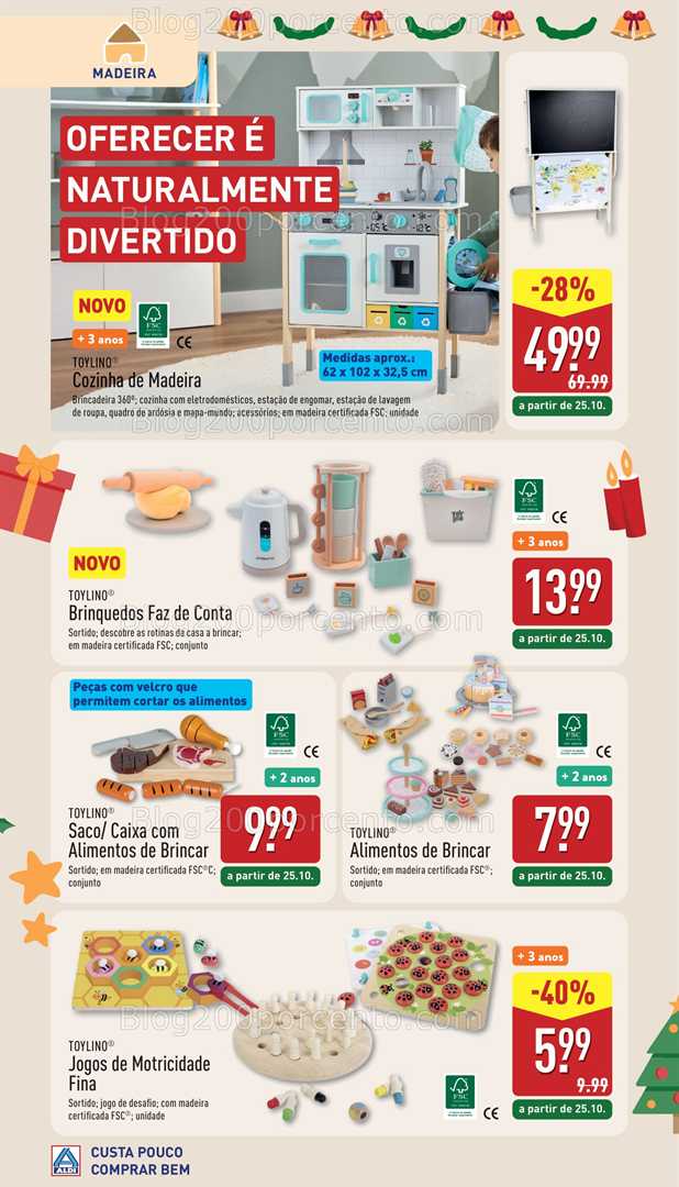 Antevisão Folheto ALDI Especial Brinquedos Promoções de 25 outubro a 6 dezembro
