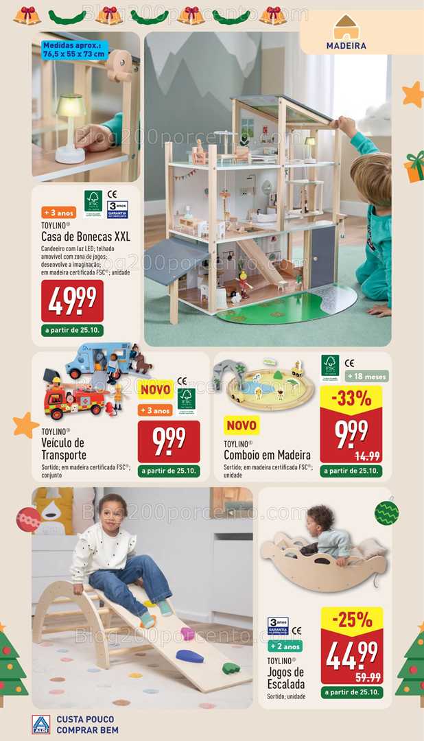 Antevisão Folheto ALDI Especial Brinquedos Promoções de 25 outubro a 6 dezembro