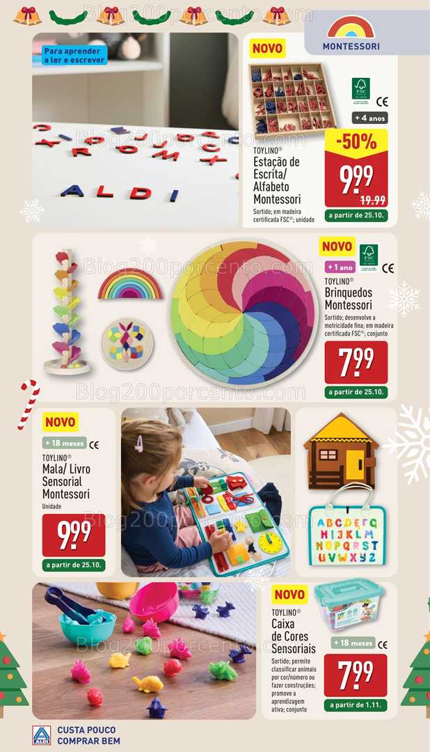 Antevisão Folheto ALDI Especial Brinquedos Promoções de 25 outubro a 6 dezembro