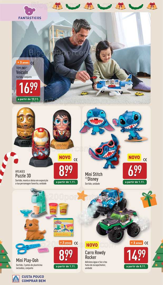 Antevisão Folheto ALDI Especial Brinquedos Promoções de 25 outubro a 6 dezembro
