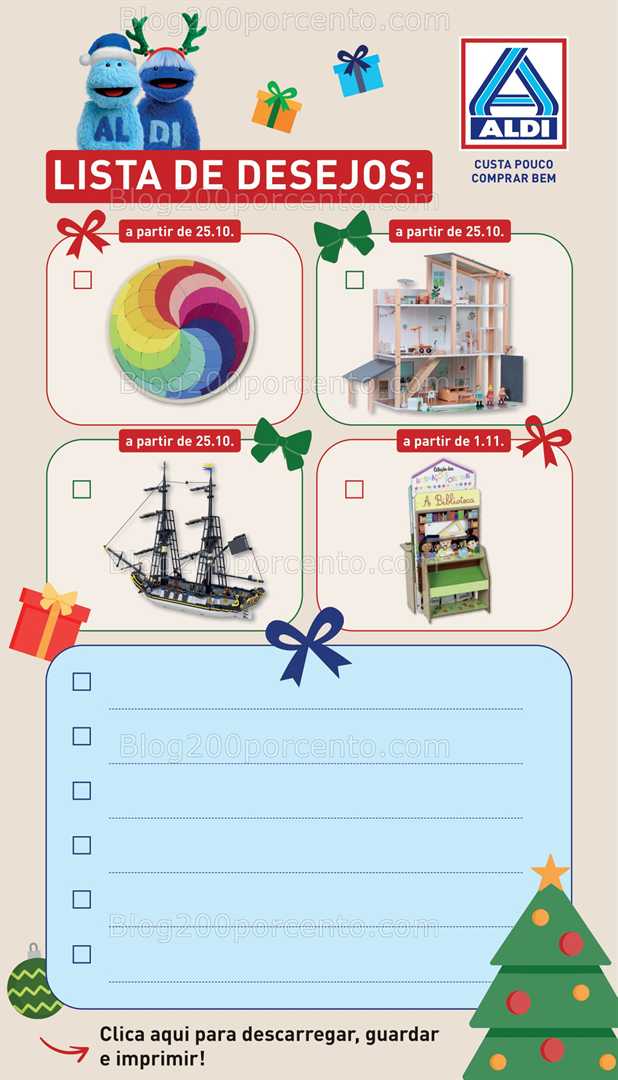 Antevisão Folheto ALDI Especial Brinquedos Promoções de 25 outubro a 6 dezembro
