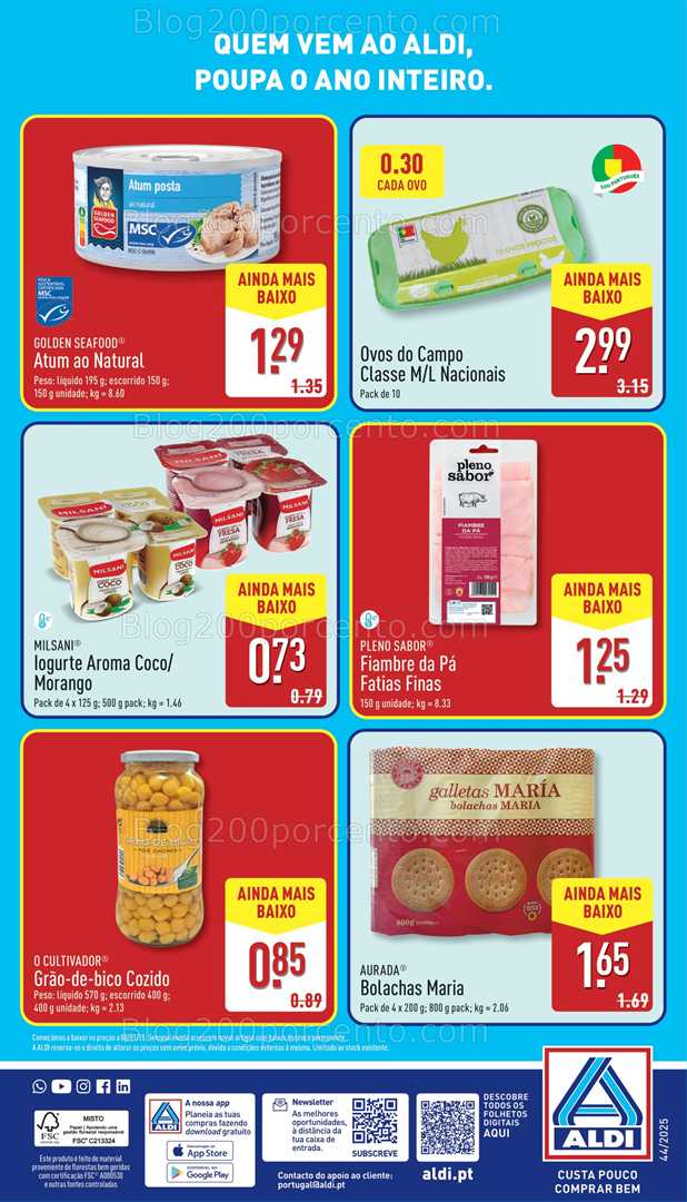 Antevisão Folheto ALDI Poupa o Ano Inteiro Promoções a partir de 16 outubro