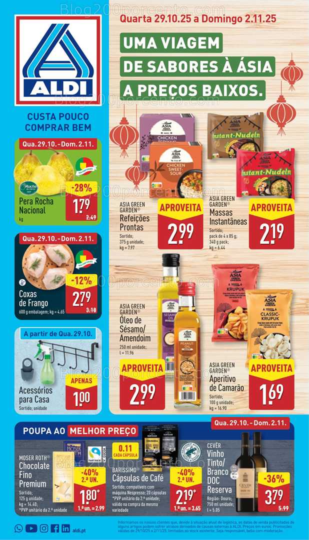 Antevisão Folheto ALDI Aberturas Promoções de 29 outubro a 4 novembro