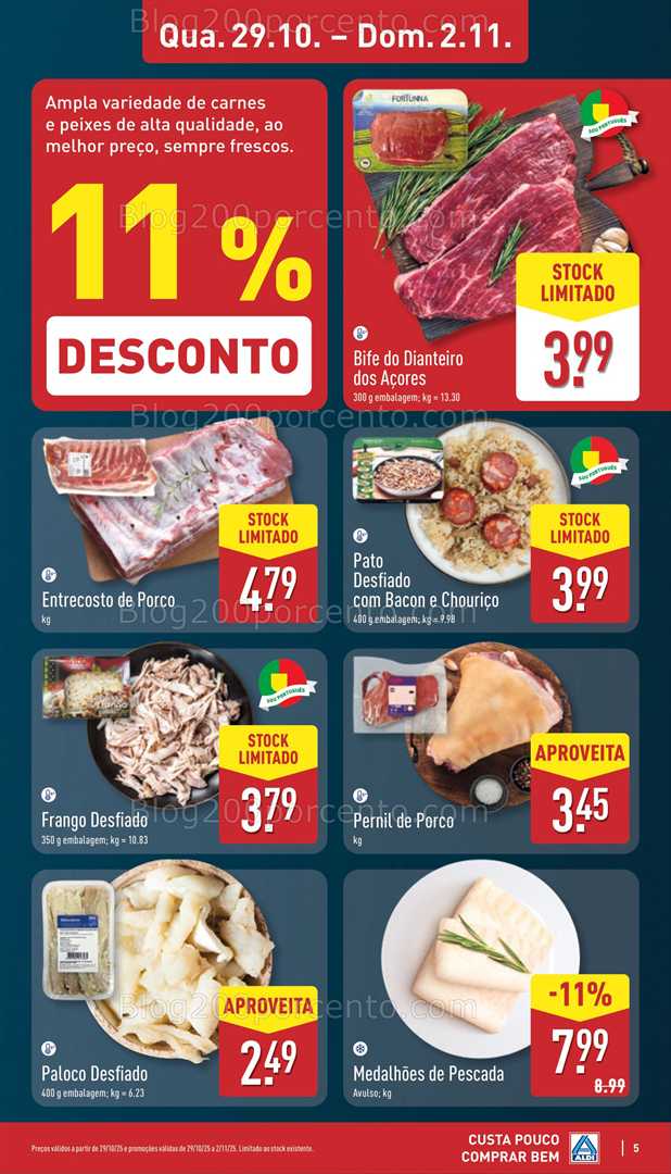 Antevisão Folheto ALDI Aberturas Promoções de 29 outubro a 4 novembro