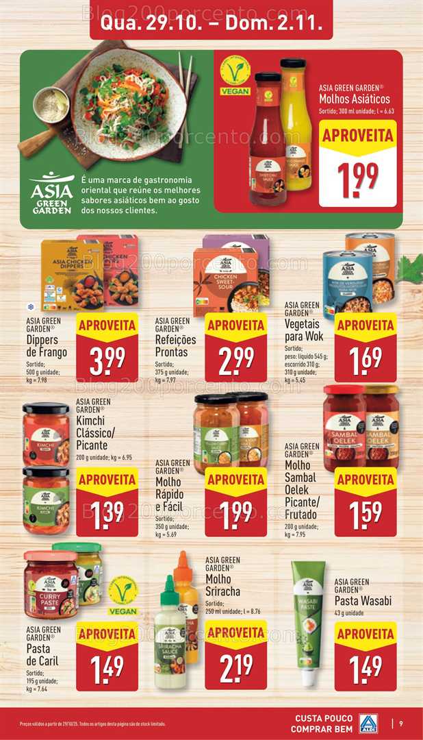 Antevisão Folheto ALDI Aberturas Promoções de 29 outubro a 4 novembro