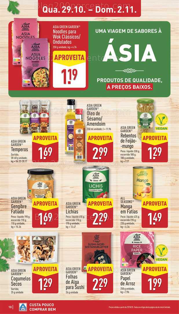 Antevisão Folheto ALDI Aberturas Promoções de 29 outubro a 4 novembro