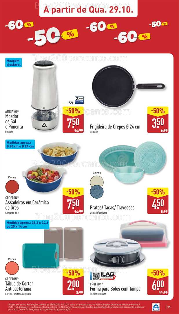 Antevisão Folheto ALDI Aberturas Promoções de 29 outubro a 4 novembro