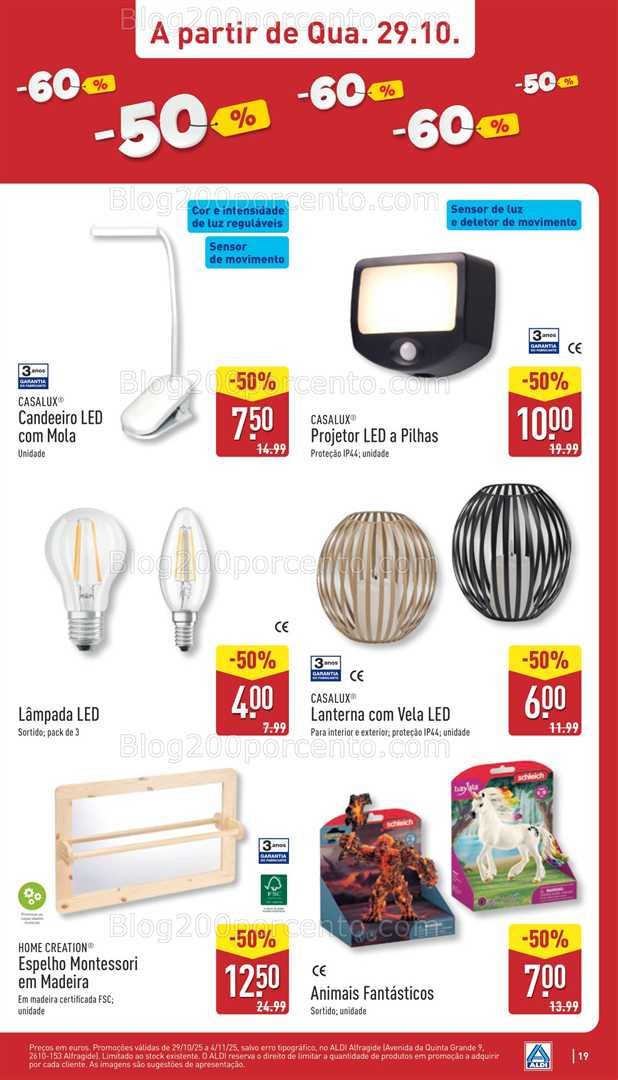 Antevisão Folheto ALDI Aberturas Promoções de 29 outubro a 4 novembro