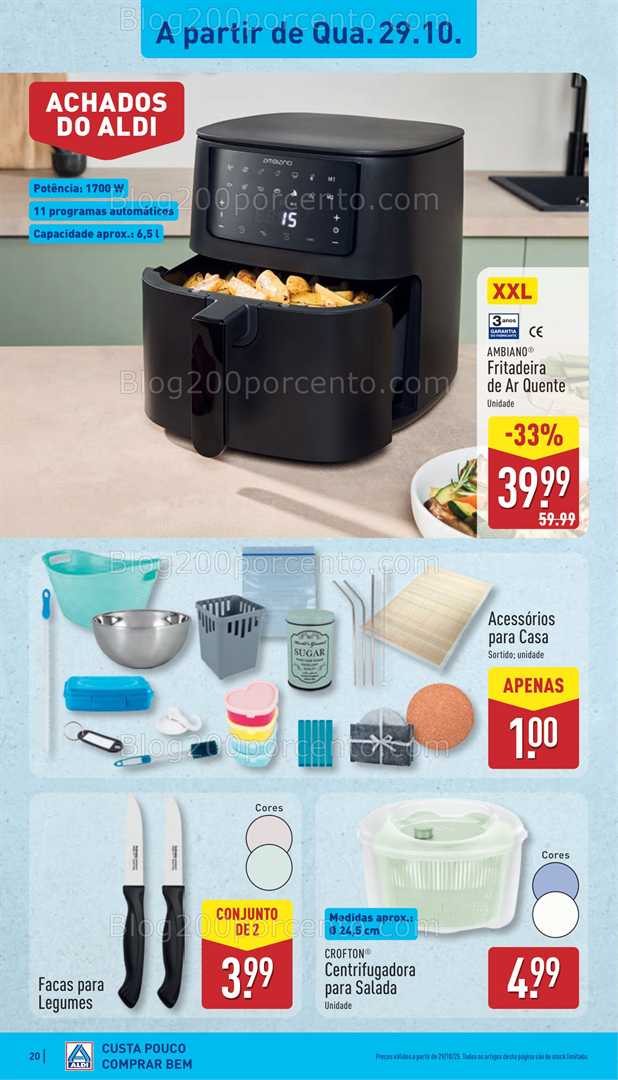 Antevisão Folheto ALDI Aberturas Promoções de 29 outubro a 4 novembro