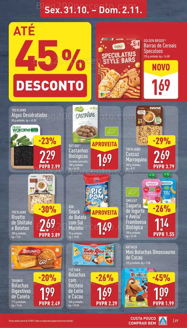 Antevisão Folheto ALDI Aberturas Promoções de 29 outubro a 4 novembro
