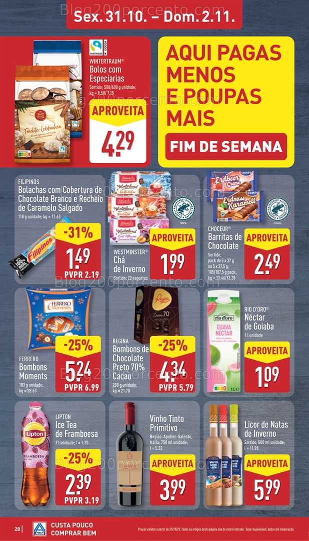 Antevisão Folheto ALDI Aberturas Promoções de 29 outubro a 4 novembro