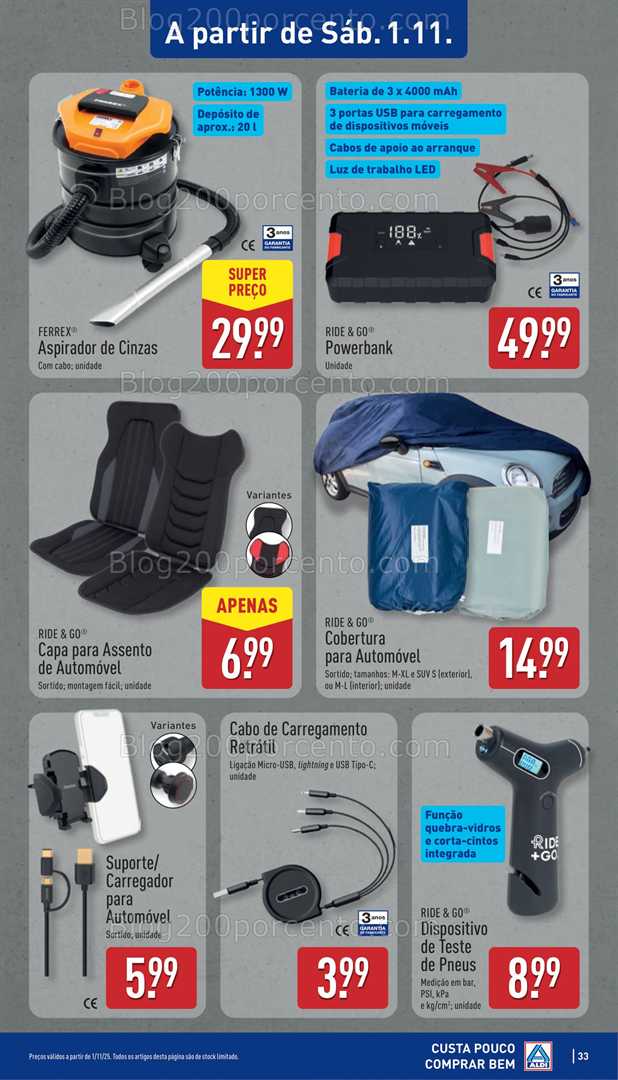Antevisão Folheto ALDI Aberturas Promoções de 29 outubro a 4 novembro