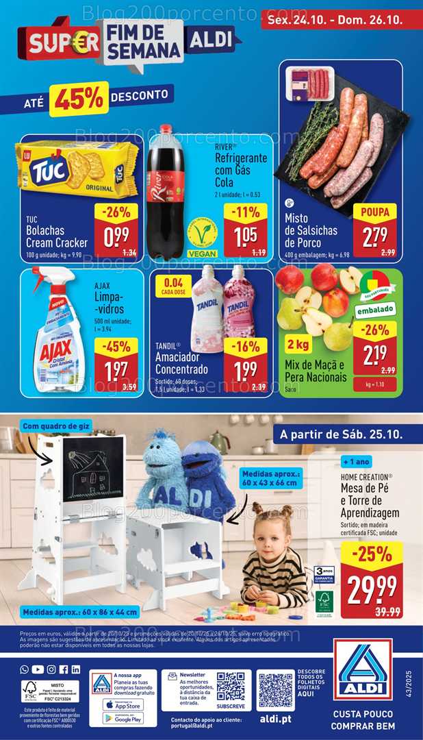 Antevisão Folheto ALDI Promoções de 20 a 26 outubro - Edição Digital