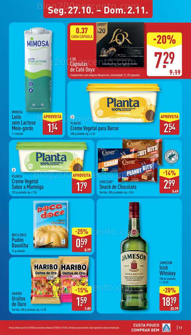 Antevisão Folheto ALDI Promoções de 27 outubro a 2 novembro