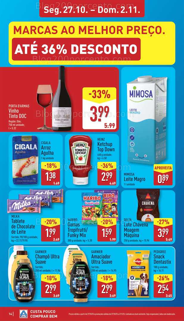 Antevisão Folheto ALDI Promoções de 27 outubro a 2 novembro