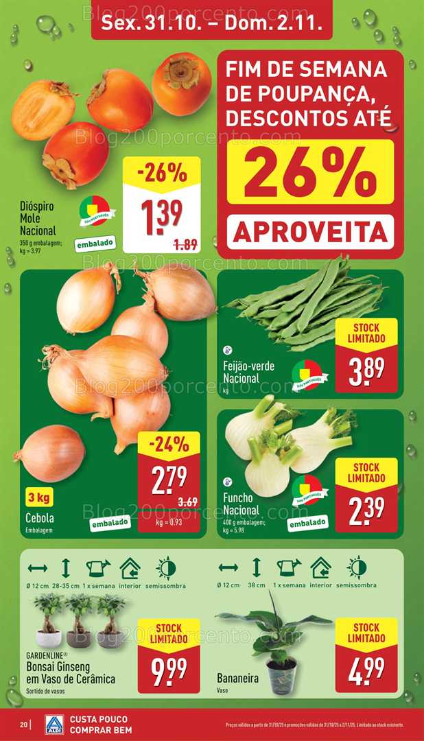 Antevisão Folheto ALDI Promoções de 27 outubro a 2 novembro
