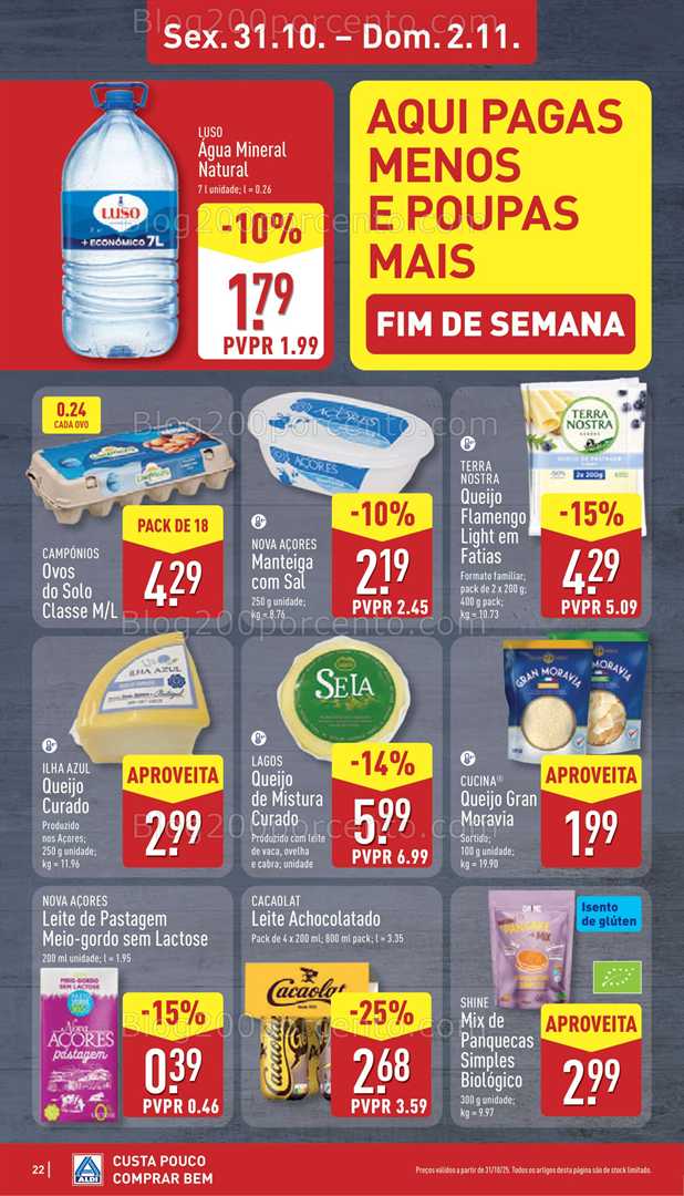 Antevisão Folheto ALDI Promoções de 27 outubro a 2 novembro