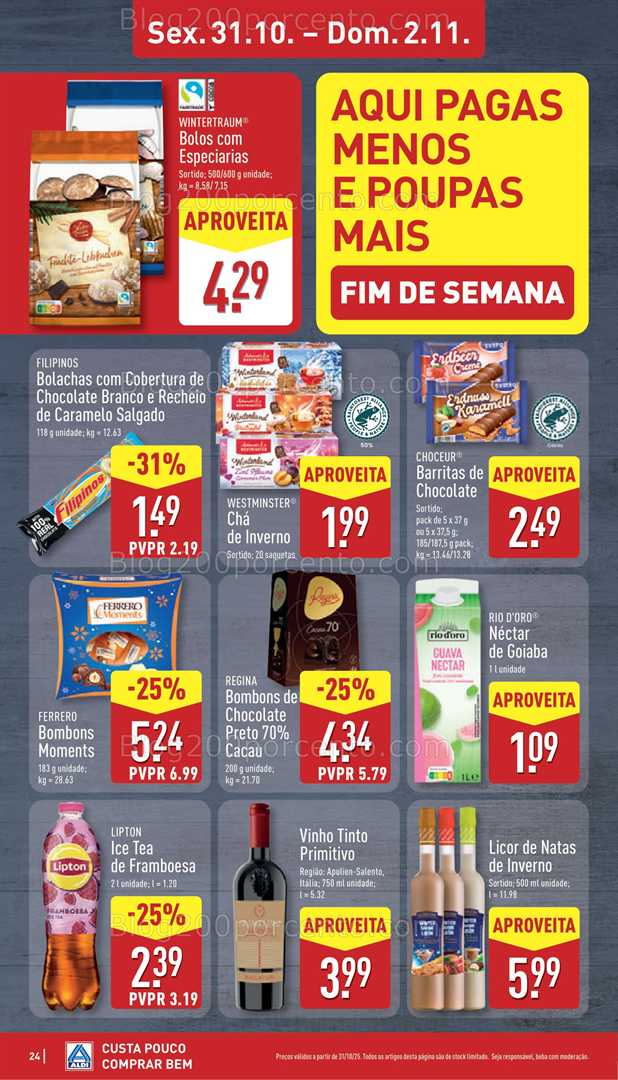 Antevisão Folheto ALDI Promoções de 27 outubro a 2 novembro
