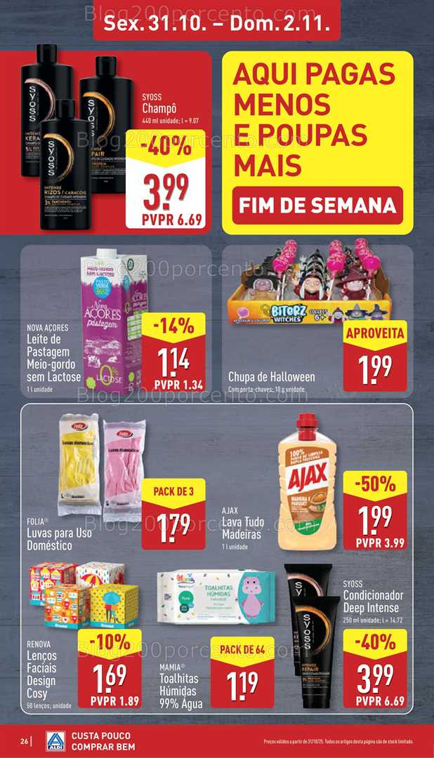 Antevisão Folheto ALDI Promoções de 27 outubro a 2 novembro