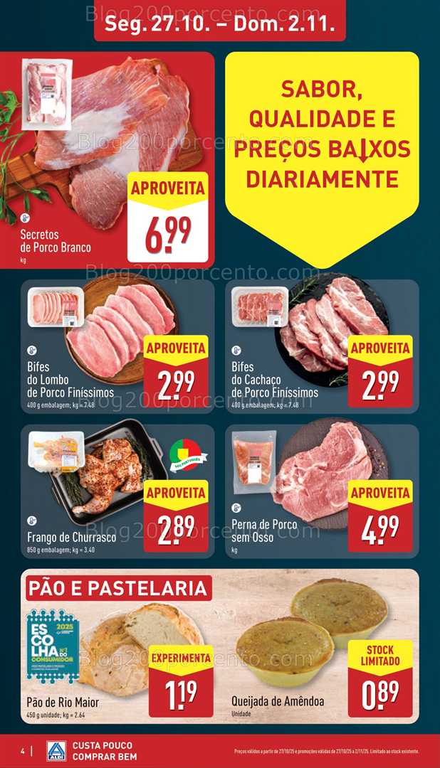 Antevisão Folheto ALDI Promoções de 27 outubro a 2 novembro