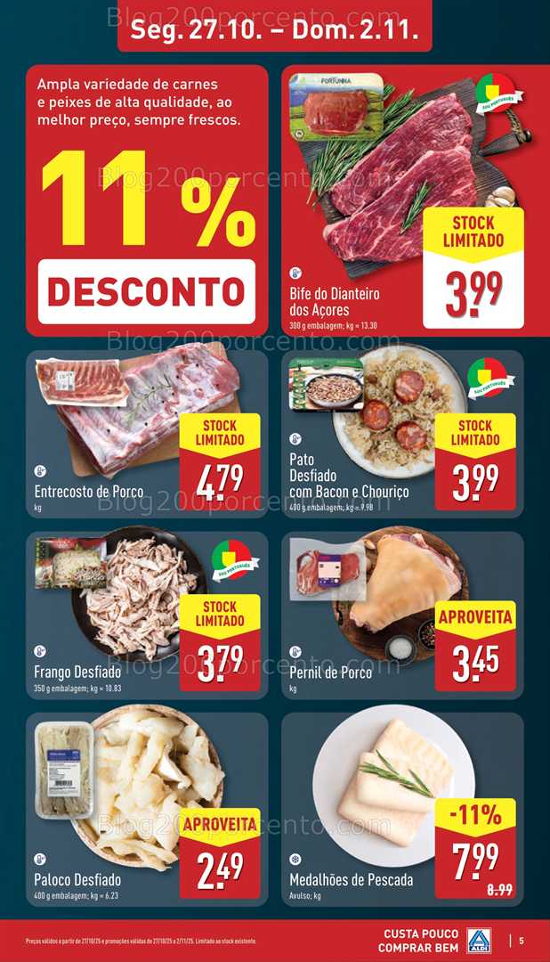 Antevisão Folheto ALDI Promoções de 27 outubro a 2 novembro