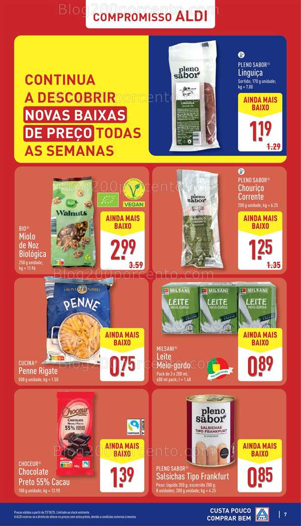 Antevisão Folheto ALDI Promoções de 27 outubro a 2 novembro