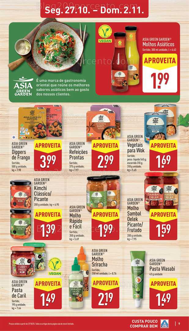 Antevisão Folheto ALDI Sabores do Mundo Promoções de 27 outubro a 2 novembro