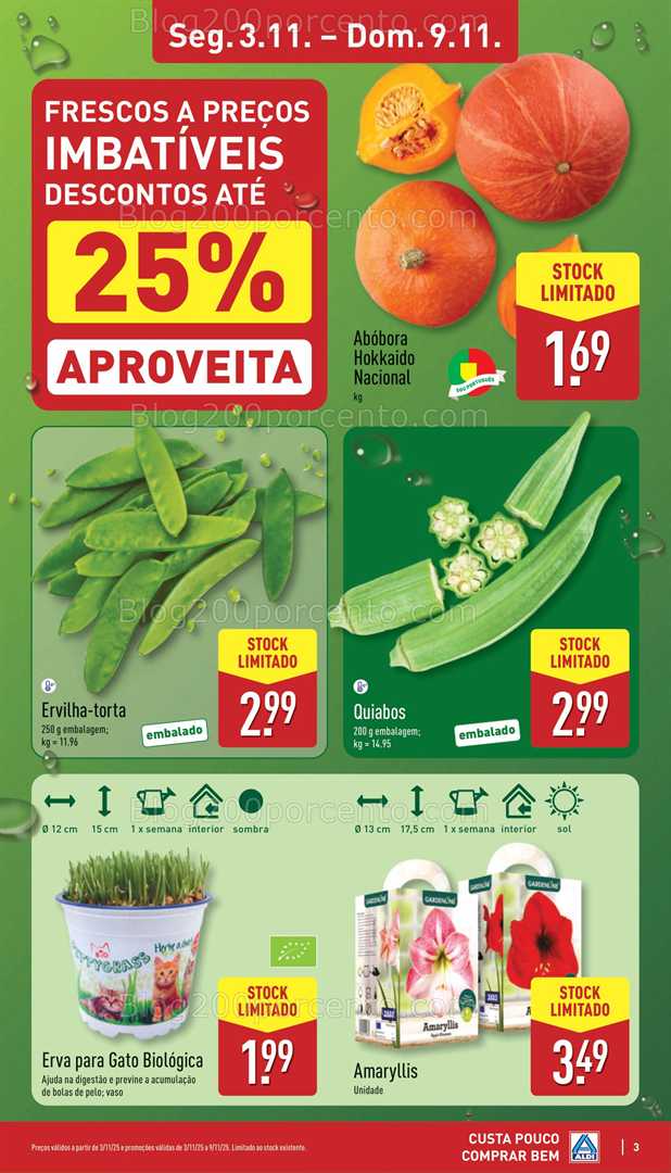 Antevisão Folheto ALDI Promoções de 3 a 9 novembro