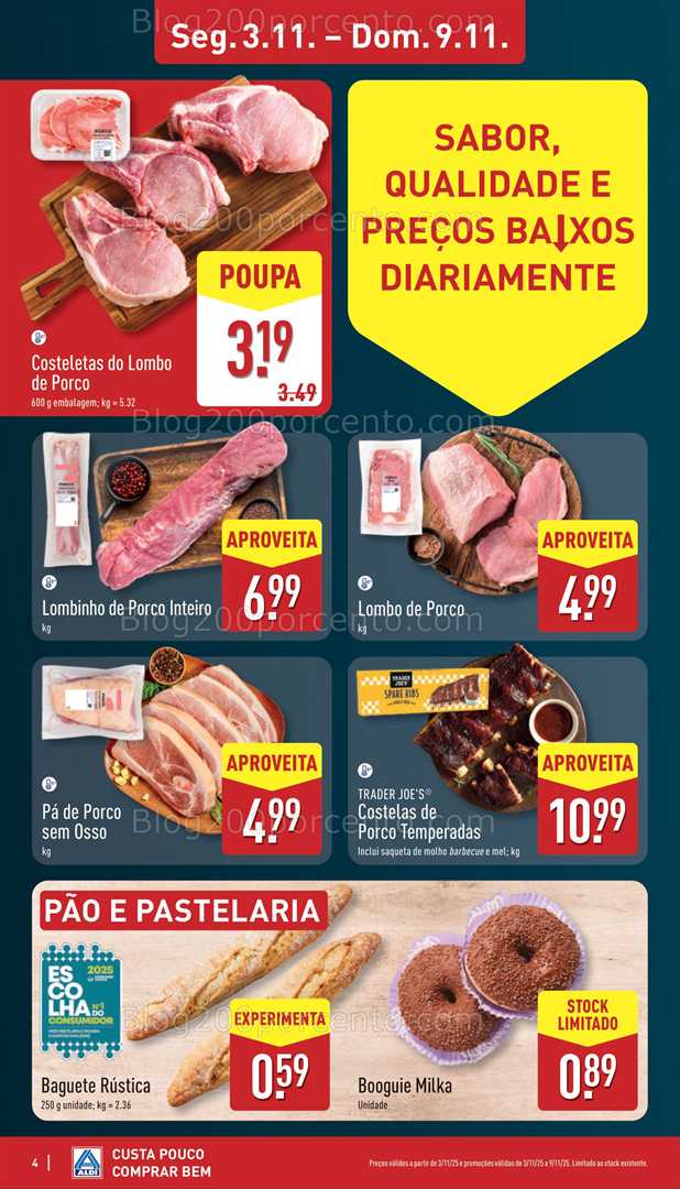 Antevisão Folheto ALDI Promoções de 3 a 9 novembro