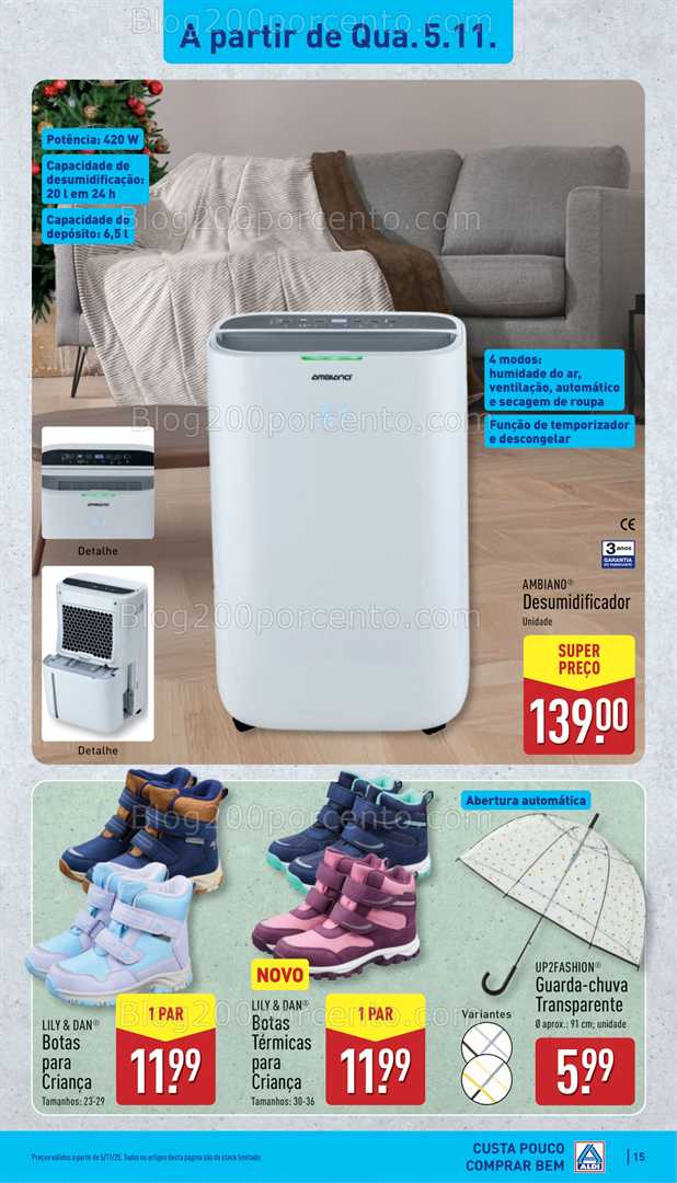 Antevisão Folheto ALDI Promoções de 3 a 9 novembro