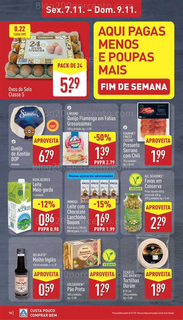 Antevisão Folheto ALDI Promoções de 3 a 9 novembro