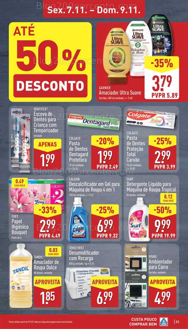 Antevisão Folheto ALDI Promoções de 3 a 9 novembro