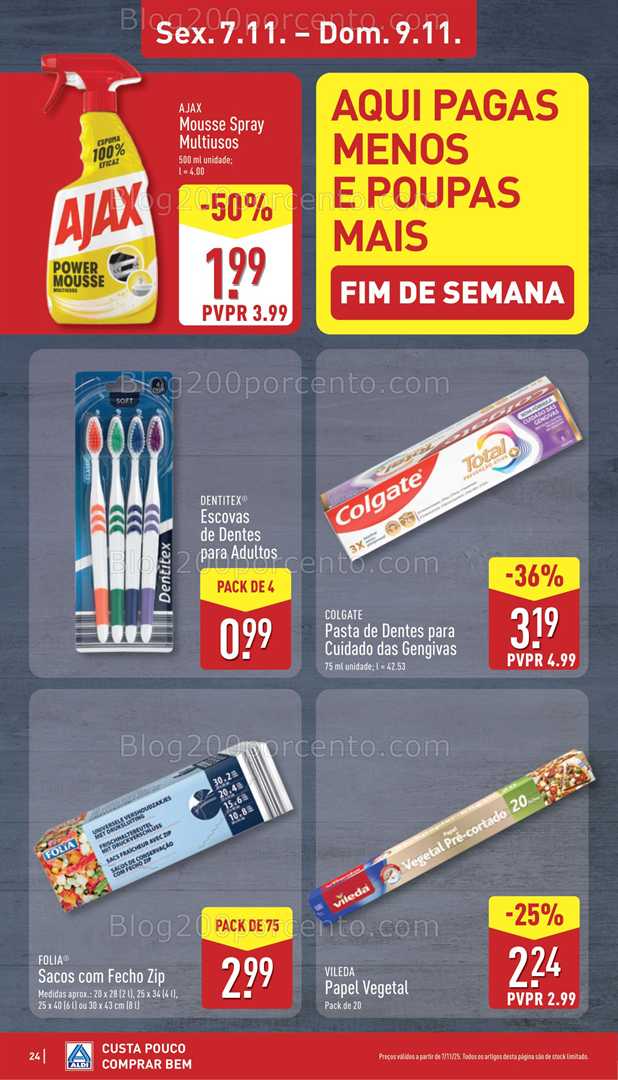 Antevisão Folheto ALDI Promoções de 3 a 9 novembro
