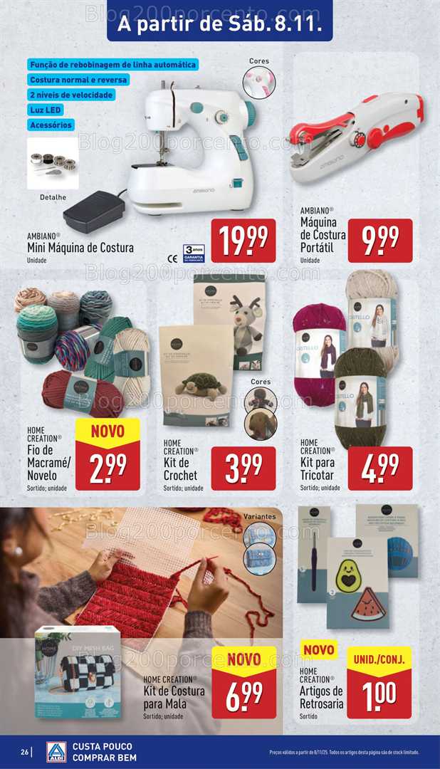 Antevisão Folheto ALDI Promoções de 8 a 9 novembro