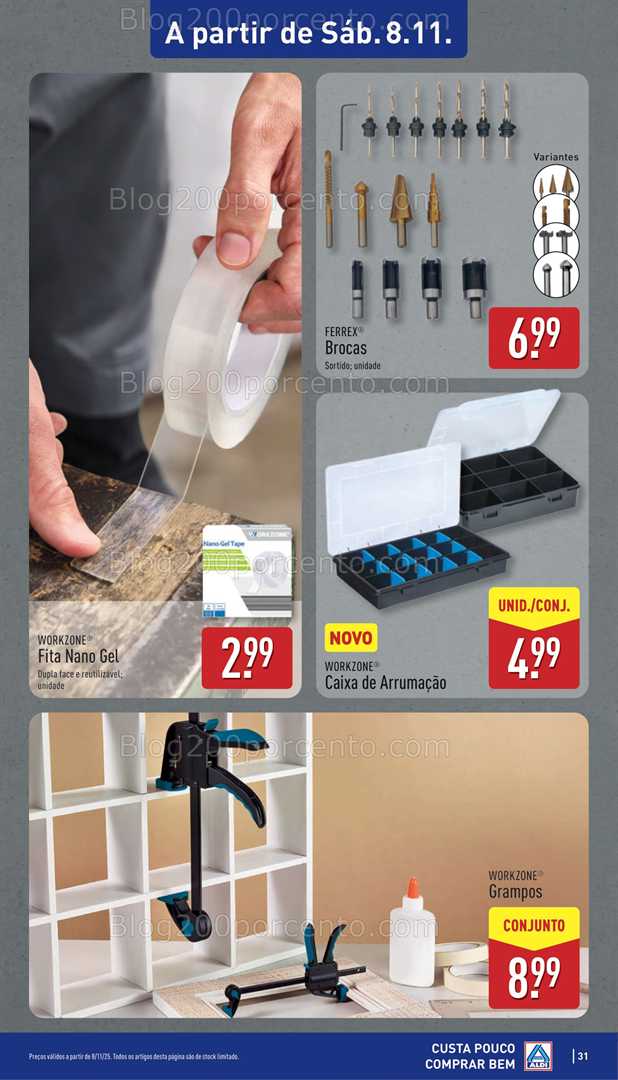 Antevisão Folheto ALDI Promoções de 8 a 9 novembro