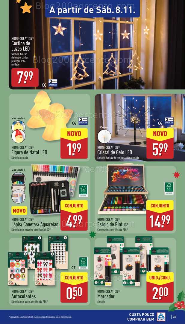 Antevisão Folheto ALDI Promoções de 8 a 9 novembro