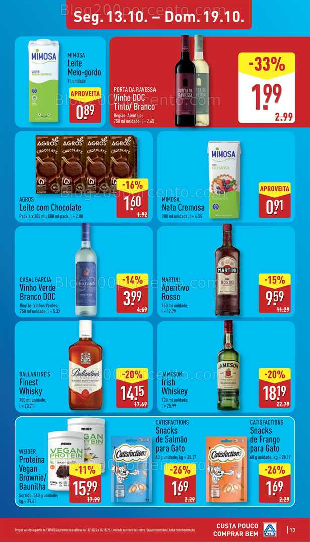 Antevisão Folheto ALDI Promoções de 13 a 19 outubro - Edição Digital