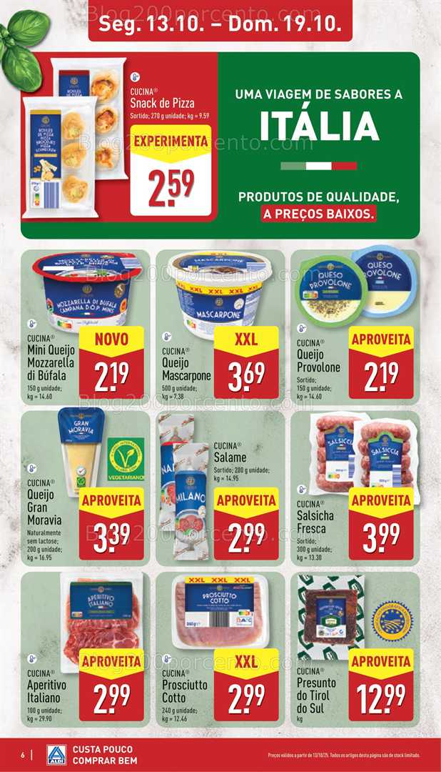 Antevisão Folheto ALDI Sabores do Mundo Promoções de 13 a 19 outubro