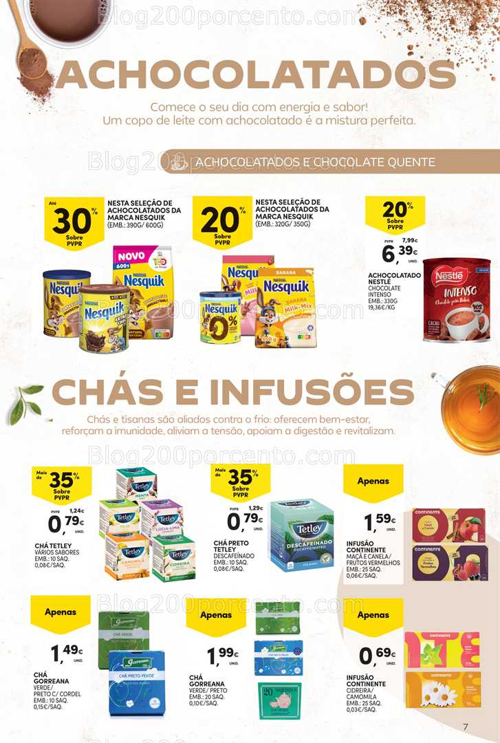 Antevisão Folheto CONTINENTE Açores Especial Bebidas Quentes - 14 outubro a 3 novembro