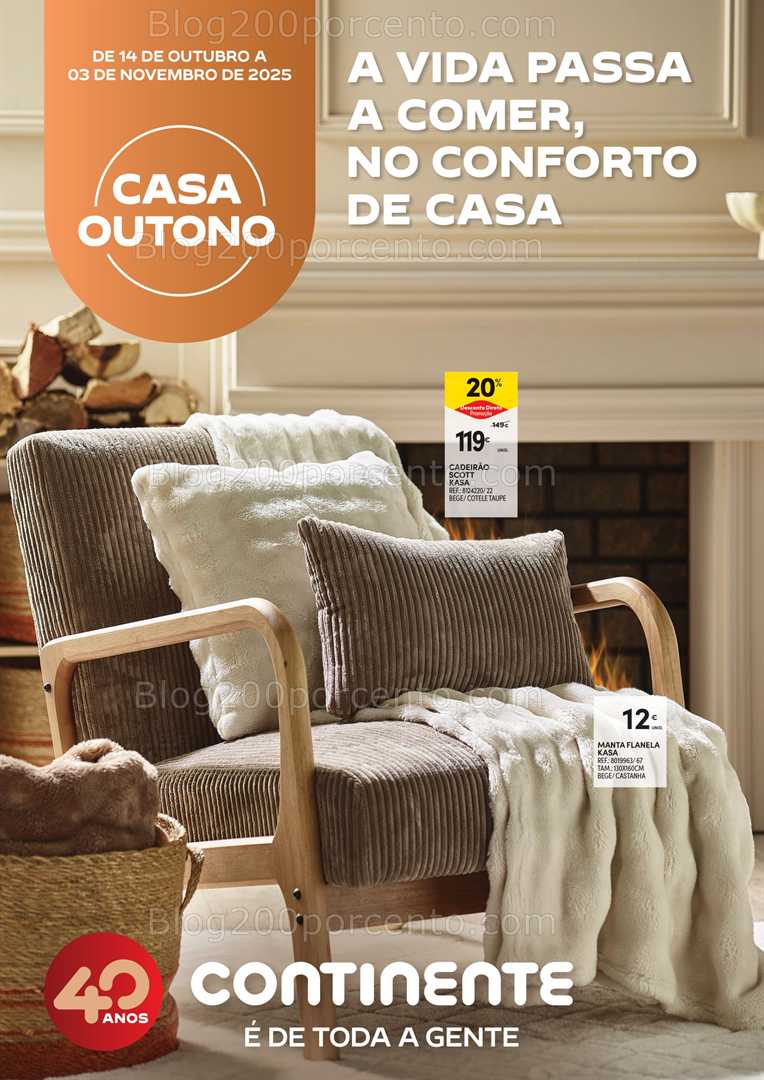 Antevisão Folheto CONTINENTE Açores Casa Outono - 14 outubro a 3 novembro